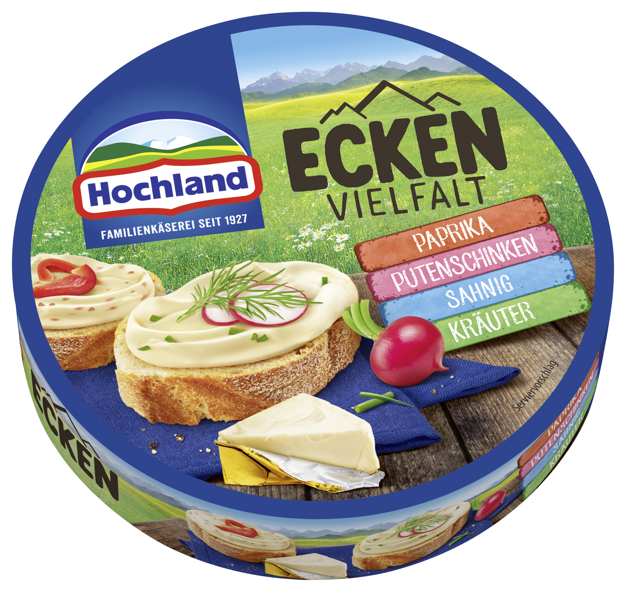 Schmelzkäse Ecken Vielfalt 200g