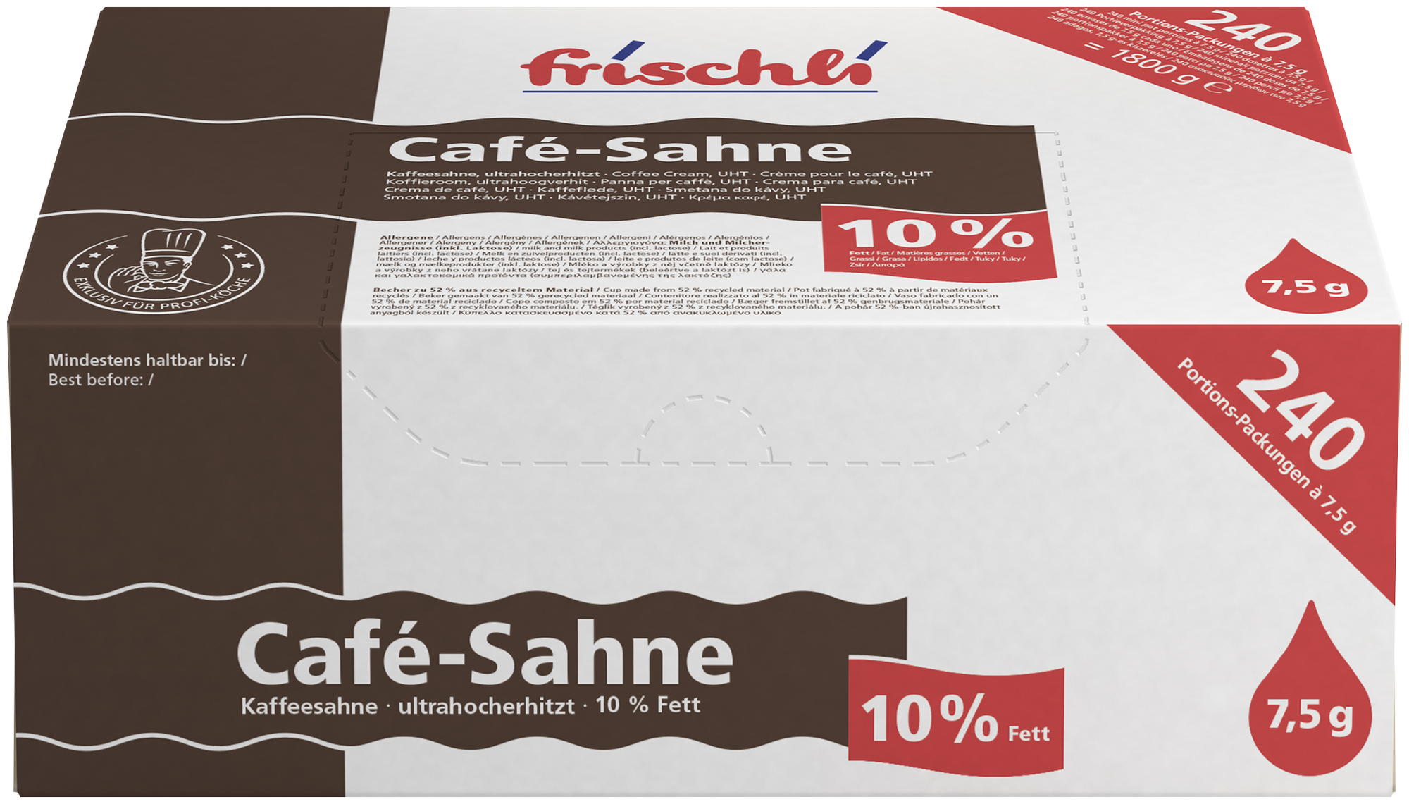 Kaffeesahne 10 % Fett 7,5g