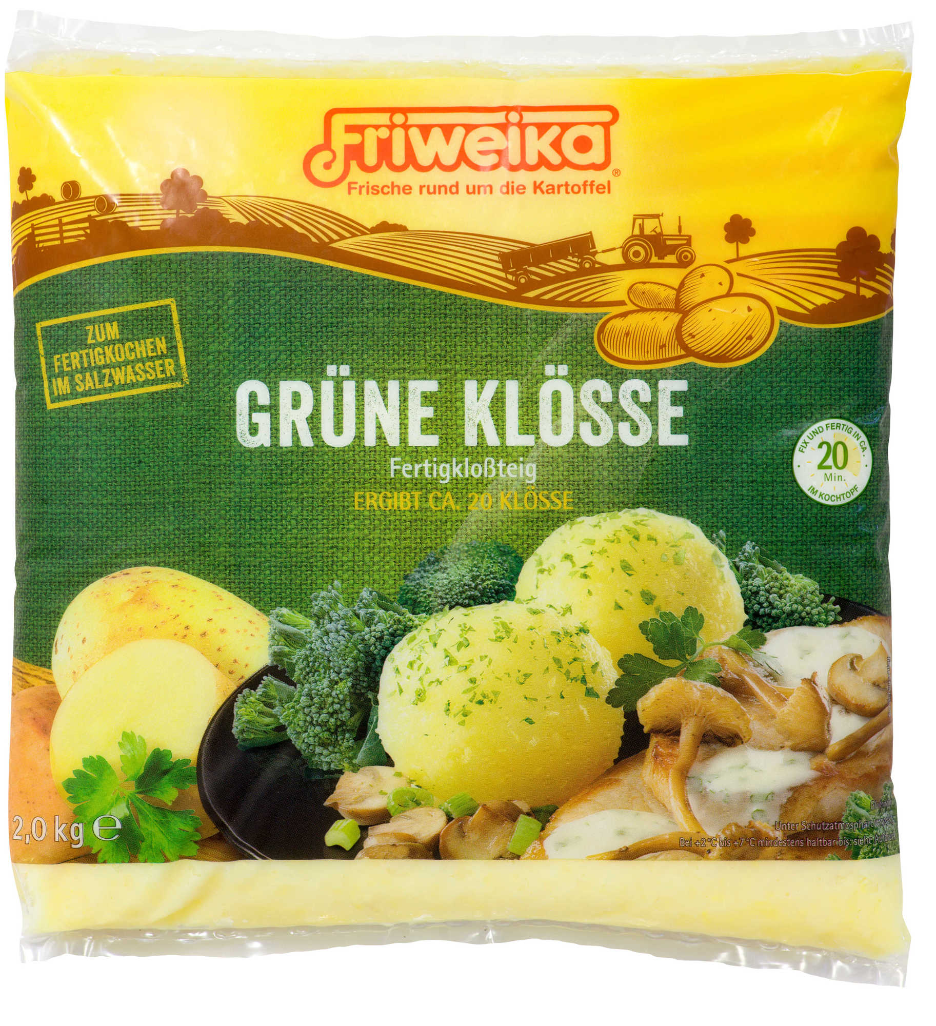 Klossteig Grüne Klösse 2000g