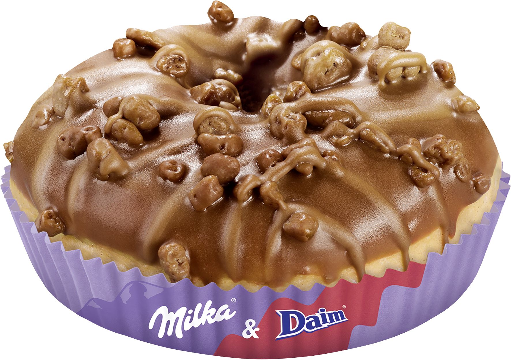 Donut Mit Milka And Daim 70g 84645689764a8bf66a426ba7d805d1bfb0c3d1